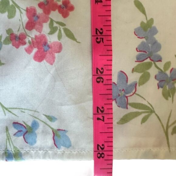 Crazy Horse Button Down Floral Shirt Women's Size X-Large 3/4 Sleeve. Pastel - Picture 8 of 8